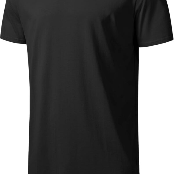 LETAOTAO Mens Hipster Longline T-Shirt Drop Cut Scallop Long Tail Slim Fit Bodybuilding Gym Muscle Workout Tee/ Mens T-Shirt
