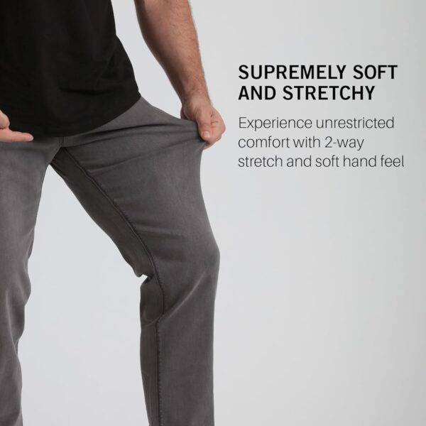 Kenneth Cole REACTION Athletic Fit Jeans for Men - Soft and Flexible Stretch Jeans - Men's Jeans Roomier Fit/ Jeans