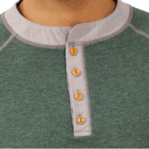Mens Henley Shirts Short Sleeve Casual Classic Cotton T-Shirts Summer Lightweight Button Tee Shirts/ Mens T-Shirt