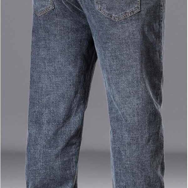 Plus Size Baggy Jeans for Men Elastic Waist Pull On Denim Pants Drawstring Straight Loose Jean Sweatpants L-5XL/ Jeans