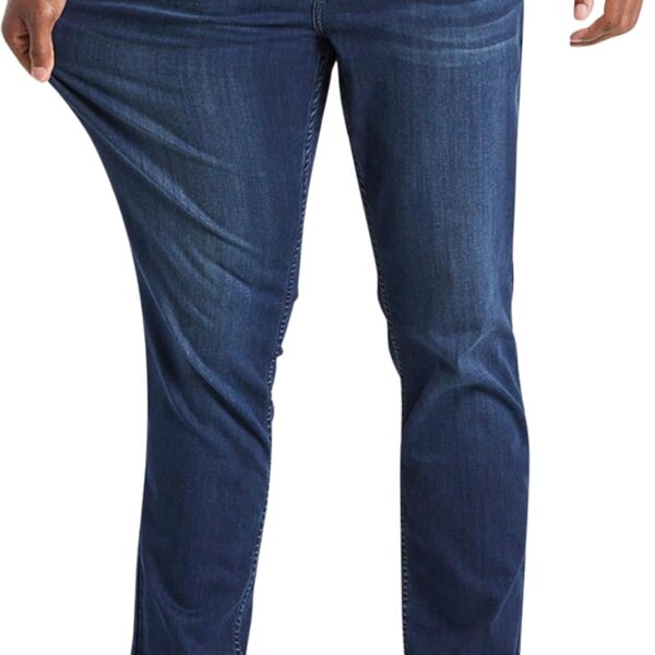 Mugsy Mens Jeans, Classic Fit, Stretch Denim Jeans for Men, Comfortable, Flexible Pants, True to Size/ Jeans