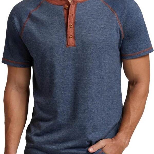 Sailwind Mens Henley Long/Short Sleeve T-Shirt Cotton Casual Shirt/ Mens T-Shirt